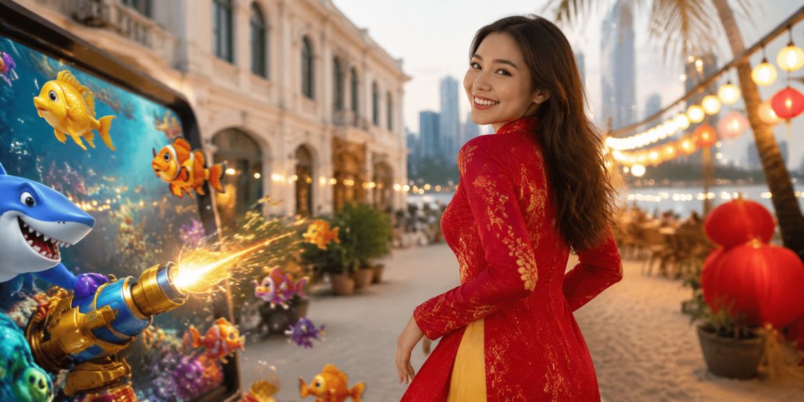 Cảnh bắn cá trực tuyến tại Thành phố Hồ Chí Minh với giao diện sôi động